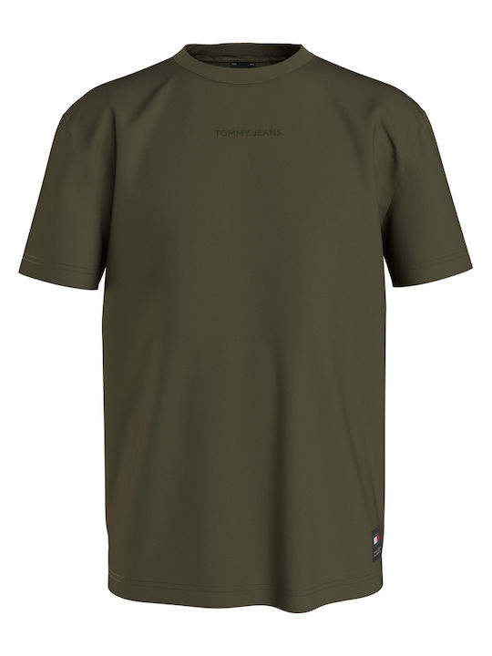 Tommy Hilfiger Herren T-Shirt Kurzarm Khaki