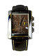 GC Watches Ανδρικό Ρολόι Μπαταρίας με Καφέ Δερμάτινο Λουράκι