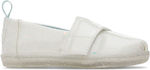 Toms Kids Espradrilles with Hoop & Loop Closure White