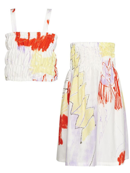 Two In A Castle Kids Set with Skirt Summer 2pcs Multicolor