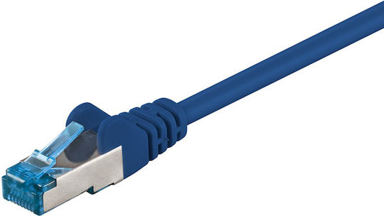 Goobay S/FTP Kat.6a (Gigabit) Netzwerkkabel Ethernet 1m Blau