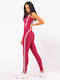 Women's Long Yoga Legging High Waisted Burgundy