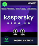 Kaspersky Premium + Customer Support for 3 Devices and 1 Year of Use