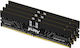 Kingston 128GB DDR5 RAM with 4 Modules (4x32GB) and 6400 Speed for Desktop