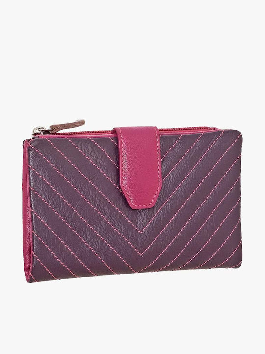 Bartuggi Leather Women's Wallet Classic Purple