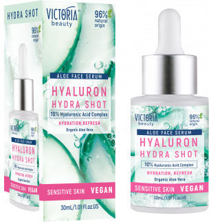 Victoria Beauty Hydra Shot Face Serum With 10% Hyaluronic Acid Complex, Aloe Vera +& Niacinamide 30ml