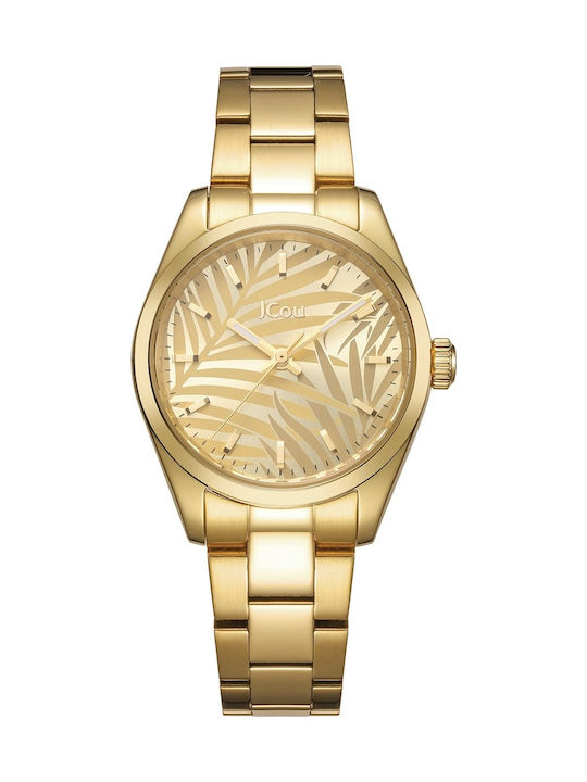 Jcou Women's Watch with Gold Metal Bracelet