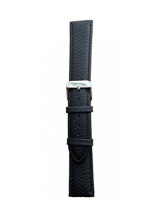 Tzevelion Leather Strap Black 22mm