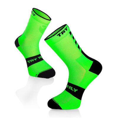 Try to Fly Cycling Socks Green