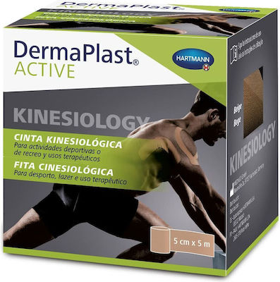 Hartmann Dermaplast Active Kinesiology Tape 5cm x 5m Beige