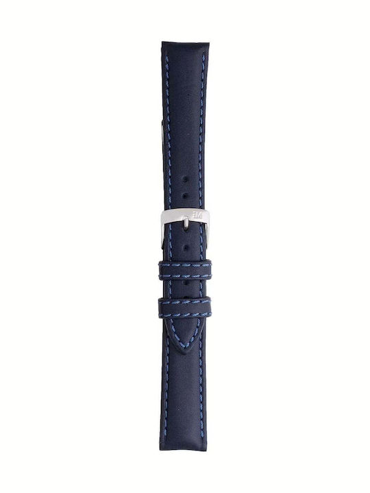 Morellato Leather Strap Blue 20mm