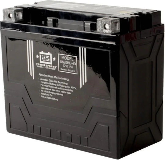 MotoBatt Затворен тип Мотоциклетна батерия YB16L-B / BTX20HL с капацитет 21Ах