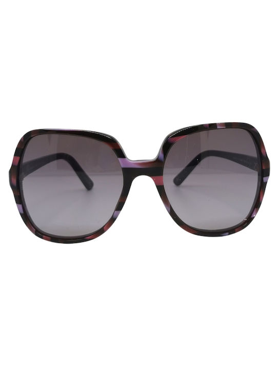 Dolce & Gabbana Sonnenbrillen mit Mehrfarbig Schildkröte Rahmen und Schwarz Verlaufsfarbe Linse DG4075 15128H