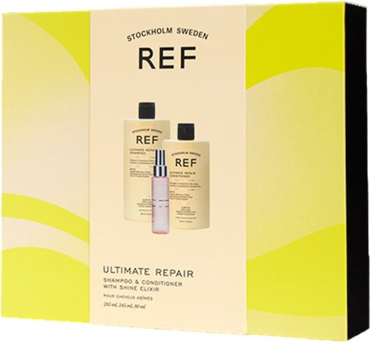 Ref Stockholm - Gift Box Ultimate Repair (shampoo 285ml, Conditioner 245ml, Shine Elixir 80ml)