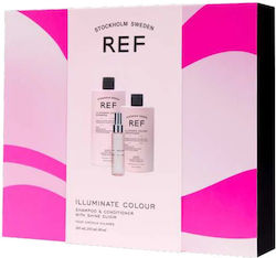 Ref Stockholm - Gift Box Illuminate Colour (shampoo 285ml, Conditioner 245ml, Shine Elixir 80ml) Ref Stockholm - Gift Box Illuminate Colour (shampoo 285ml, Conditioner 245ml, Shine Elixir 80ml)