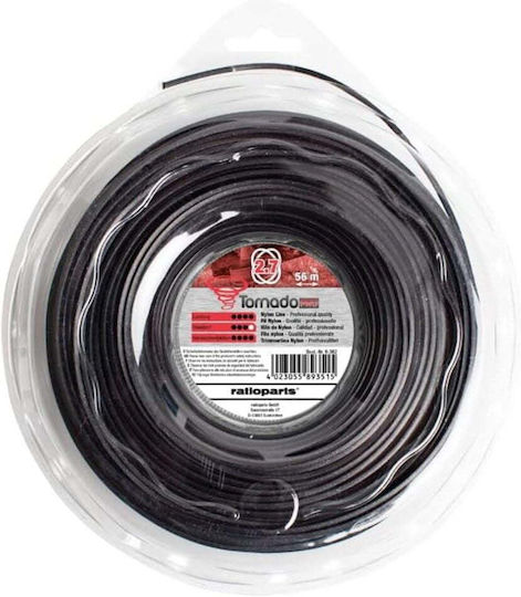 Tornado Aluminum Oval Twist Brush Cutter Trimmer Line 56m 03-000003