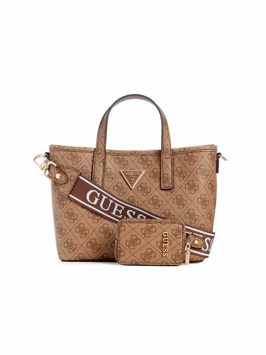 Guess Damen Tasche Tote Hand Beige