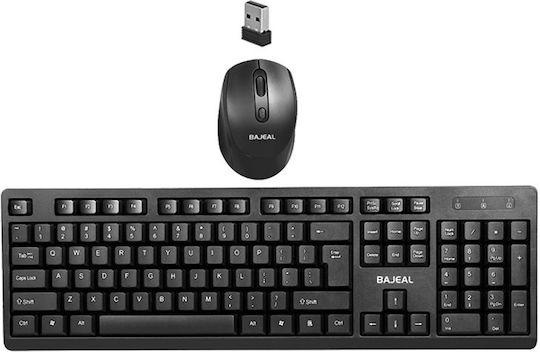 Bajeal W100 Wireless Keyboard & Mouse Set International English