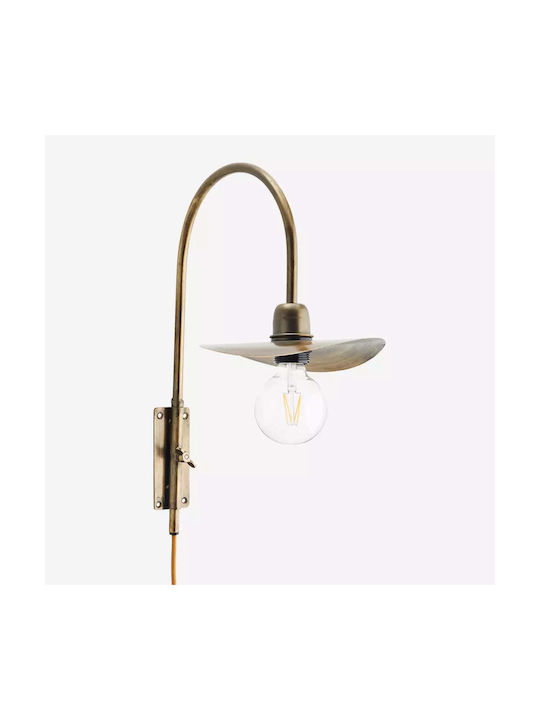 Madam Stoltz Lamp Wall Bronze 18x35x18cm Madam Stoltz Lamp Wall Bronze 18x35x18cm