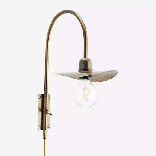 Madam Stoltz Lamp Wall Bronze 18x35x18cm Madam Stoltz Lamp Wall Bronze 18x35x18cm