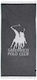 Greenwich Polo Club Black Cotton Beach Towel wi...