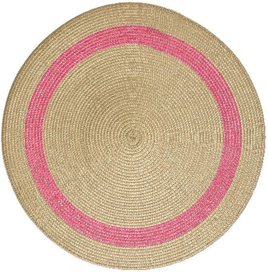 Kaemingk Round Placemat Pink 38cm