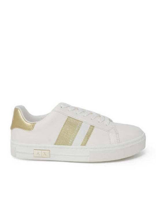 Armani Exchange Γυναικεία Sneakers White / Gold