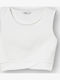 Παιδικό Crop Top Αμάνικο Ιβουαρ