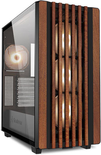 Sharkoon Rebel C70G RGB Gaming Midi Tower Computer Case Black