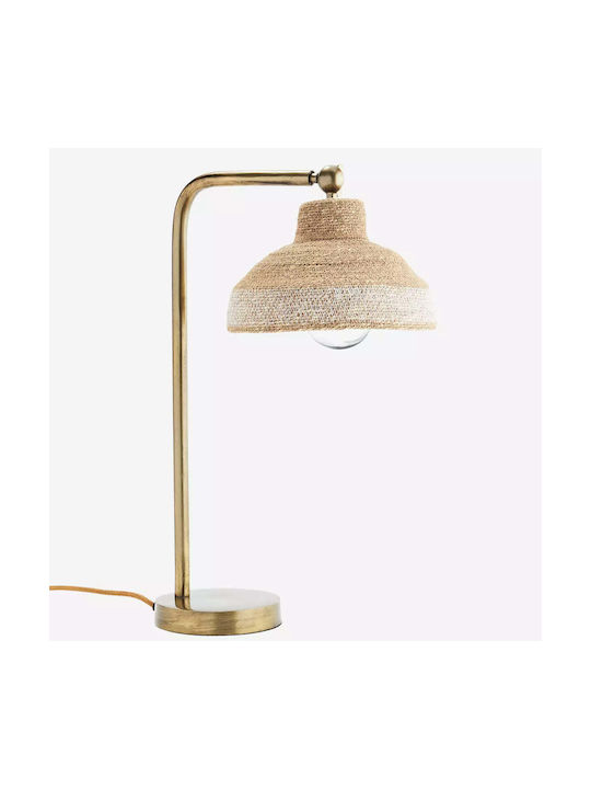Madam Stoltz Metal Table Lamp with Bronze Shade and Base