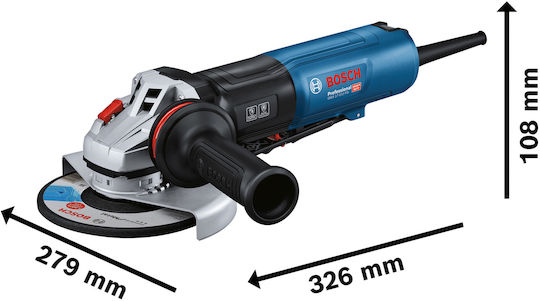 Bosch GWS 17-150 Τροχός 150mm Ρεύματος 1700W με Ρύθμιση Στροφών