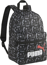 Puma Phase Small Schulranzen Rucksack Junior High-High School in Schwarz Farbe L25 x B12 x H36cm 13Es