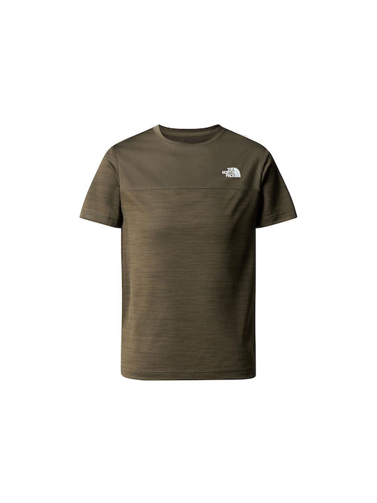 The North Face Kinder-T-Shirt Khaki Never Stop