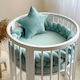 IngVart Crib Bumpers Braided Inside Mint