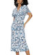 Diane Von Furstenberg Midi Φόρεμα Γαλάζιο