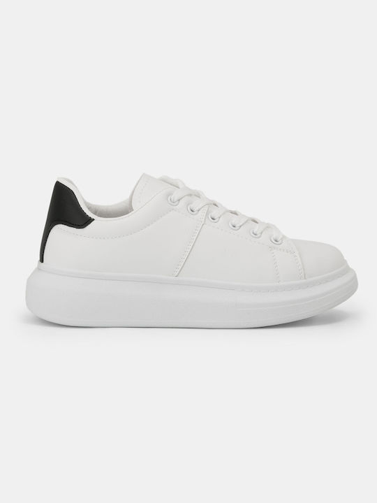 Bozikis Herren Sneakers White-black