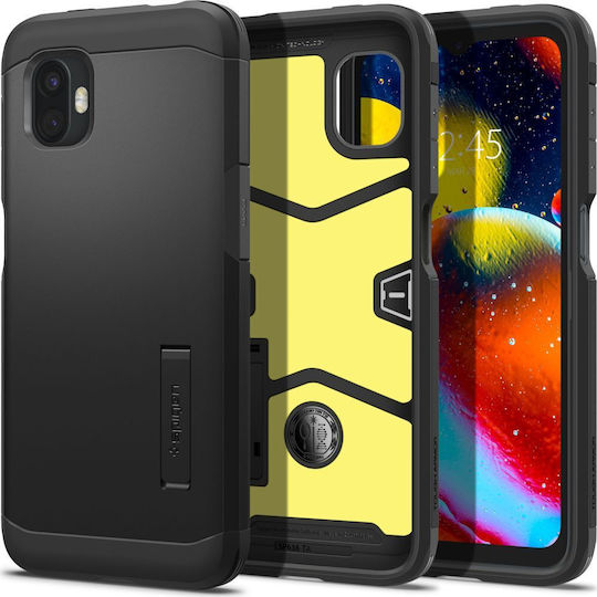 Spigen Tough Задна корица Силикон / Пластмаса 0.6мм Черен (Samsung Galaxy Xcover 6 Pro)