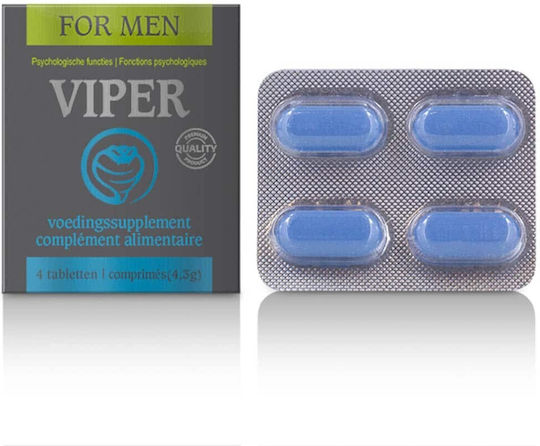 Cobeco Pharma Viper Men Ειδικό Συμπλήρωμα Διατροφής 4 ταμπλέτες