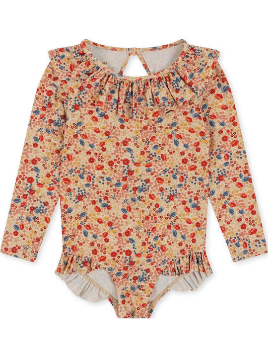 Konges Slojd Kids Swimwear Long Sleeve One-piece Pink