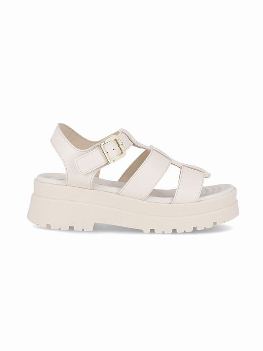 Piccadilly Anatomic Women's Synthetic Leather Platform Shoes White