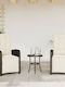 Bistro Living Room Set for Small Outdoor Spaces 3 Pieces Brown with Pillows