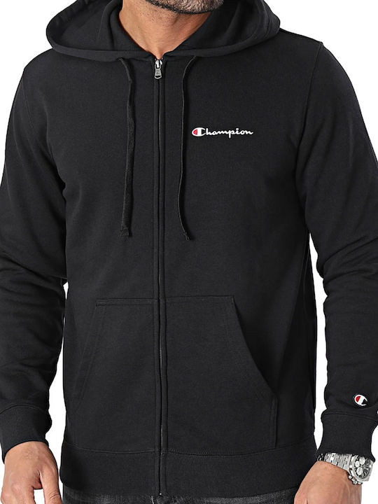 Black Hooded Cardigan