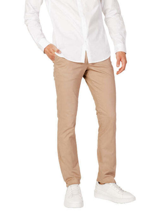 Armani Exchange Men's Trousers Elastic Beige