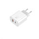 Maxximus Ladegerät ohne Kabel mit USB-A Anschluss und USB-C Anschluss 20W Stromlieferung / Schnellaufladung 2.0 / Schnellaufladung 3.0 Weißs (MX Alfa)