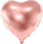 Μπαλόνι Καρδιά Ροζ Χρυσό 45εκ.