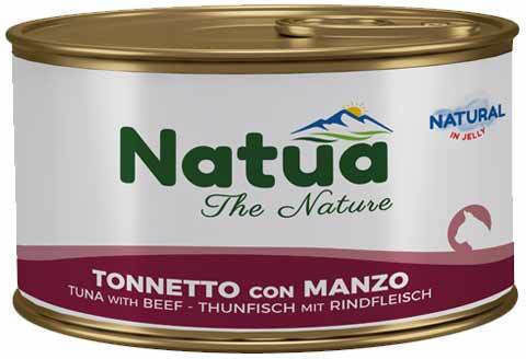 Natua Wet Food for Adult Cats in Can with Tuna and Calf 85gr