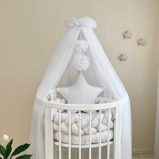 IngVart Baby Mosquito Net for Crib White