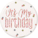 Glitz Glitz Rose Gold Birthday badge