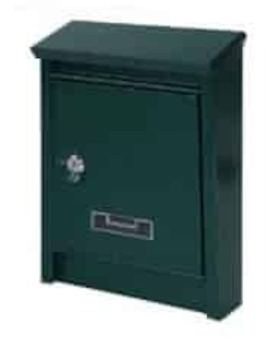 Außenbereich Briefkasten Metallisch in Grün Farbe 30.5x21.6x9.4cm