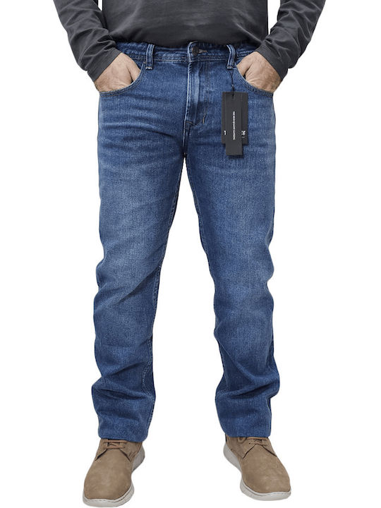 True Rise Men's Jeans Pants Regular Fit Blue